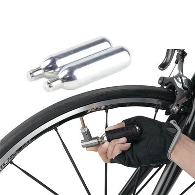 20g CO2 patrone s navojem - 6 Paket za sve CO2 pumpe za napuhavanje guma za bicikle s navojnim priključkom - Brzo punjenje zrakom za gume za bicikle - Uložak za CO2 pumpu - cestovne ili MTB bicikle.